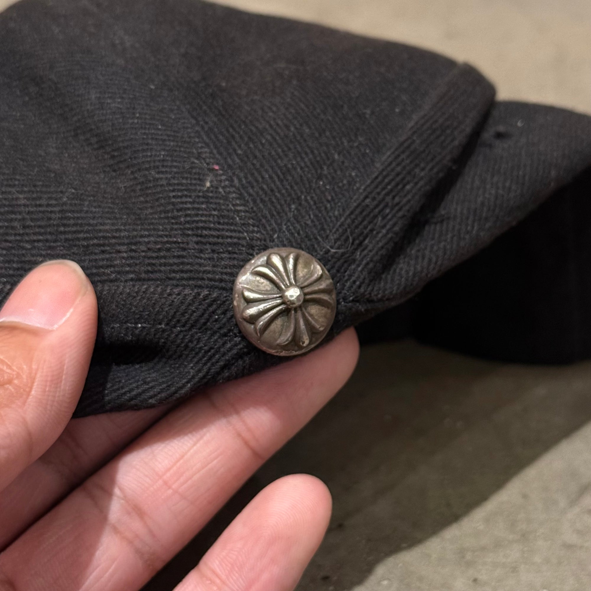 CHROME HEARTS HORSESHOE DENIM HAT ‘BLACK’