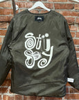 STUSSY QUILTED MILITARY JACKET 'OLIVE'