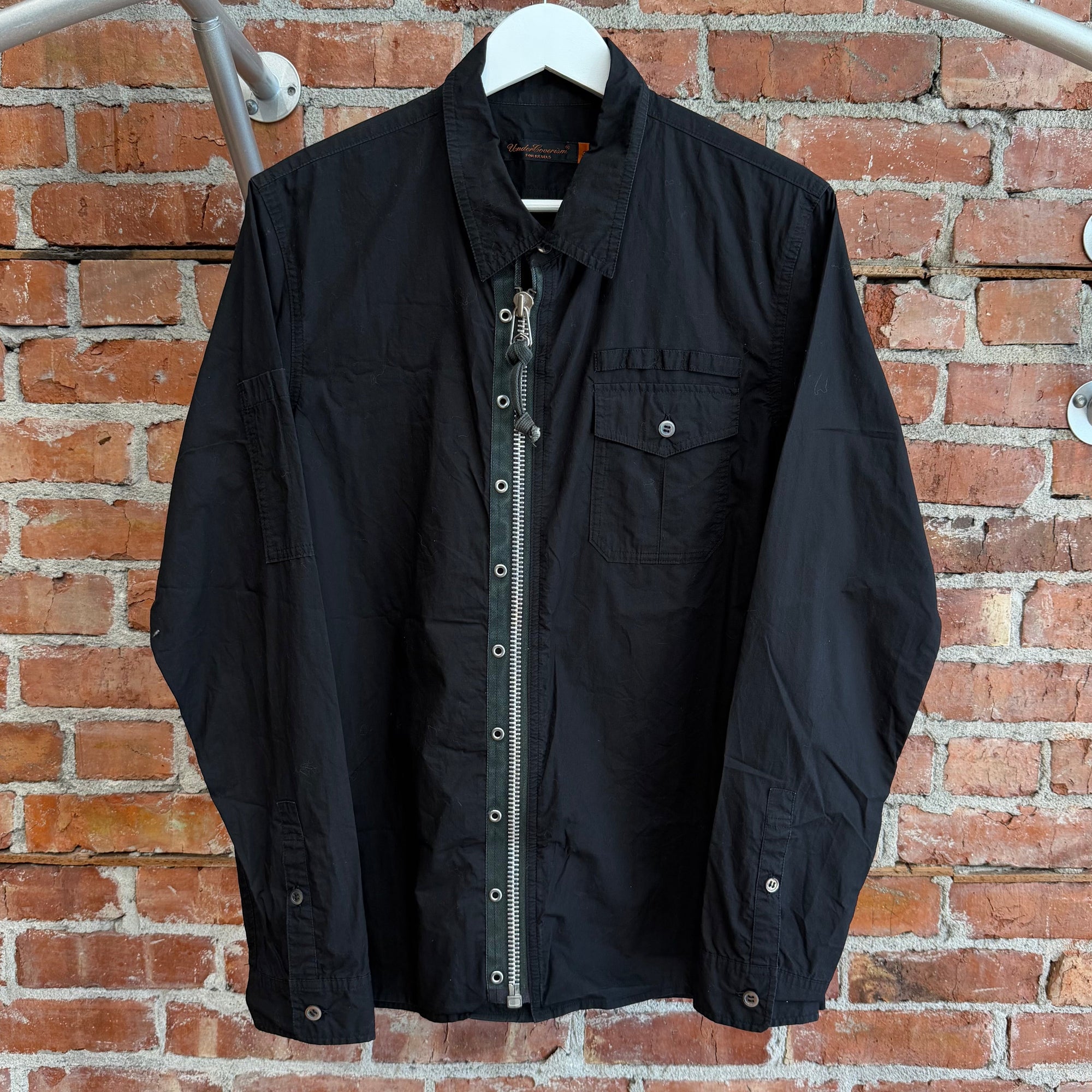 UNDERCOVER SS06 "T" MILITARY ZIP SHIRT JACKET ‘BLACK’