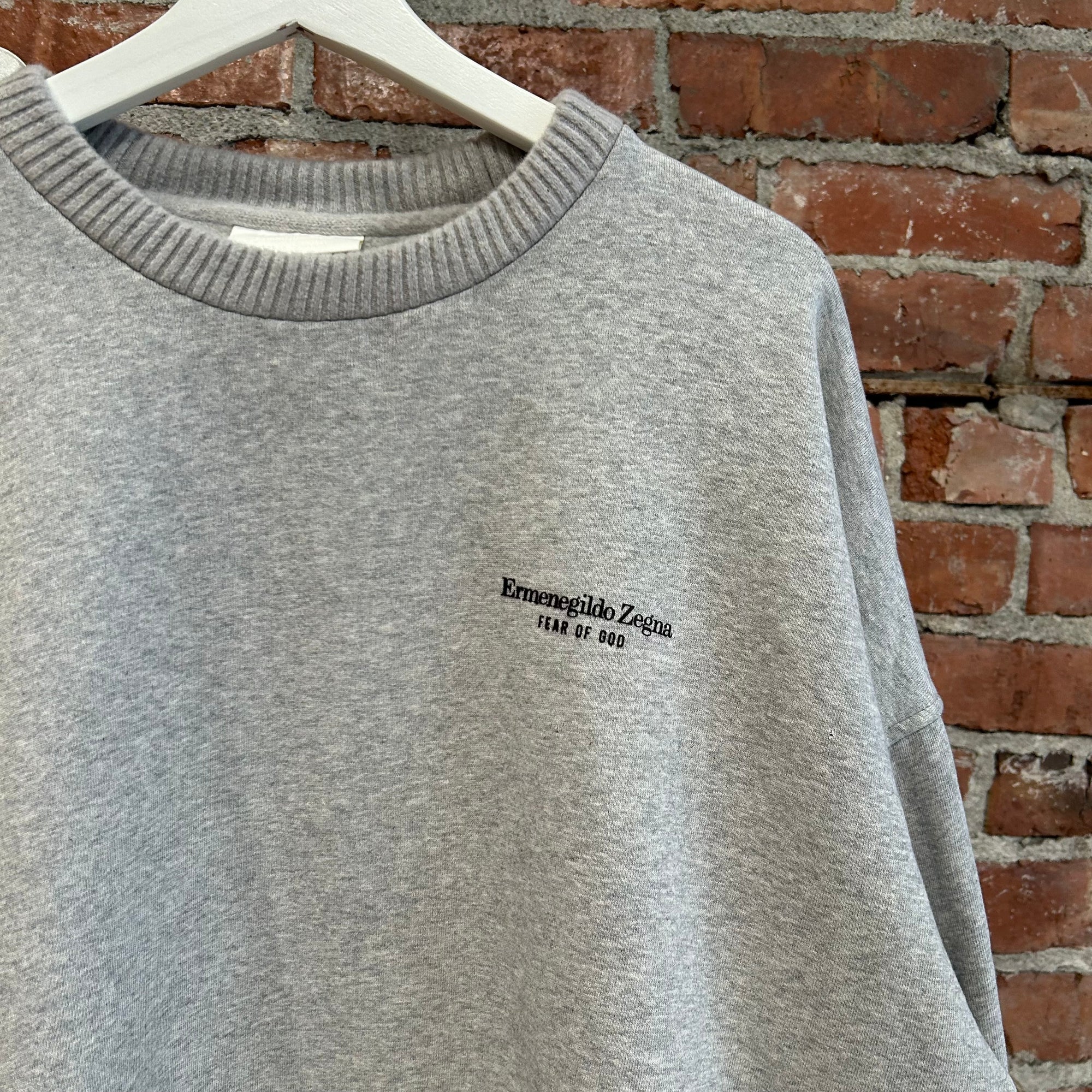 FEAR OF GOD X ZEGNA FW20 CREWNECK ‘GRAY’