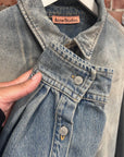 ACNE STUDIOS WASHED PAINTER DENIM SHIRT ‘BLUE’