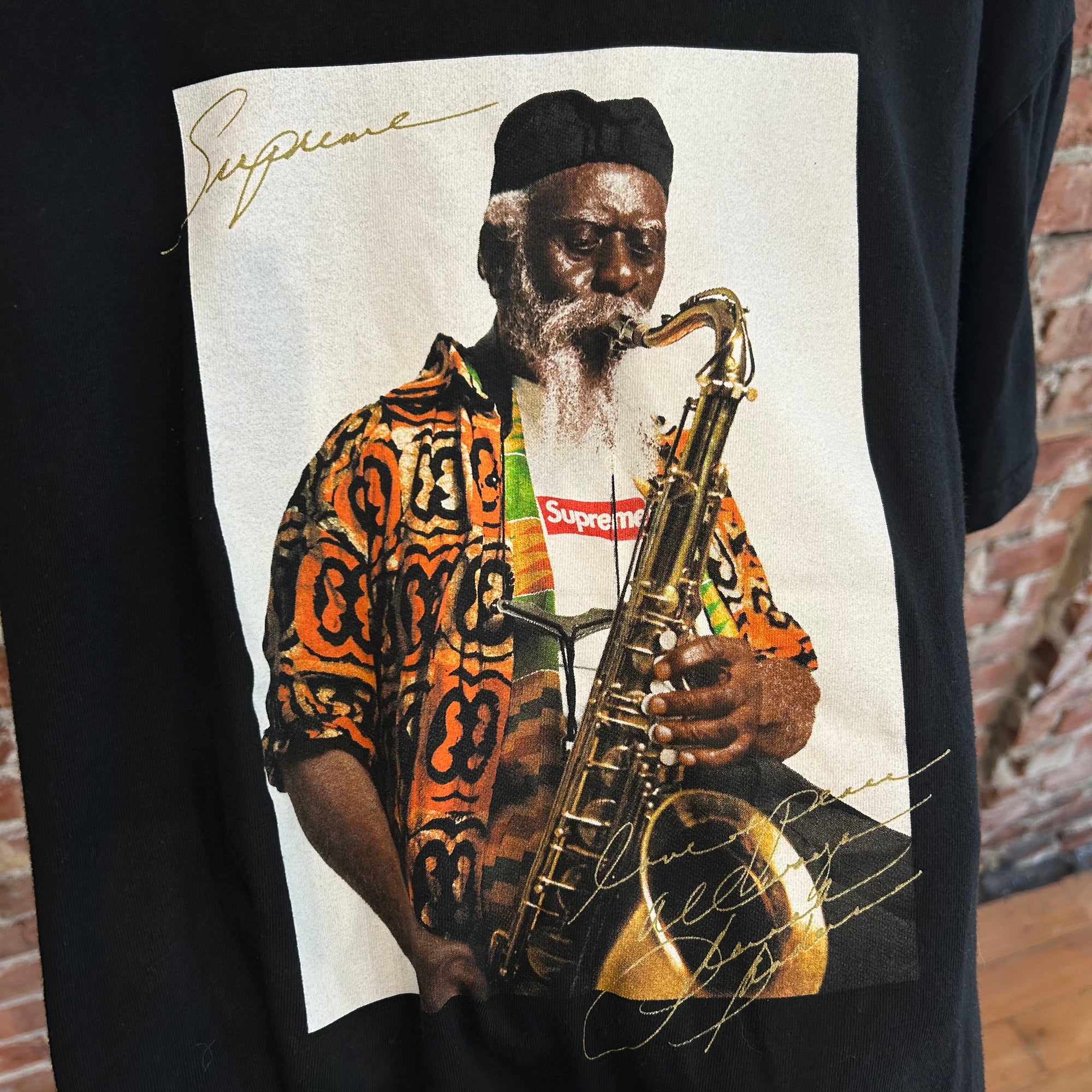 SUPREME PHARAOH SANDERS PHOTO TEE ‘BLACK’