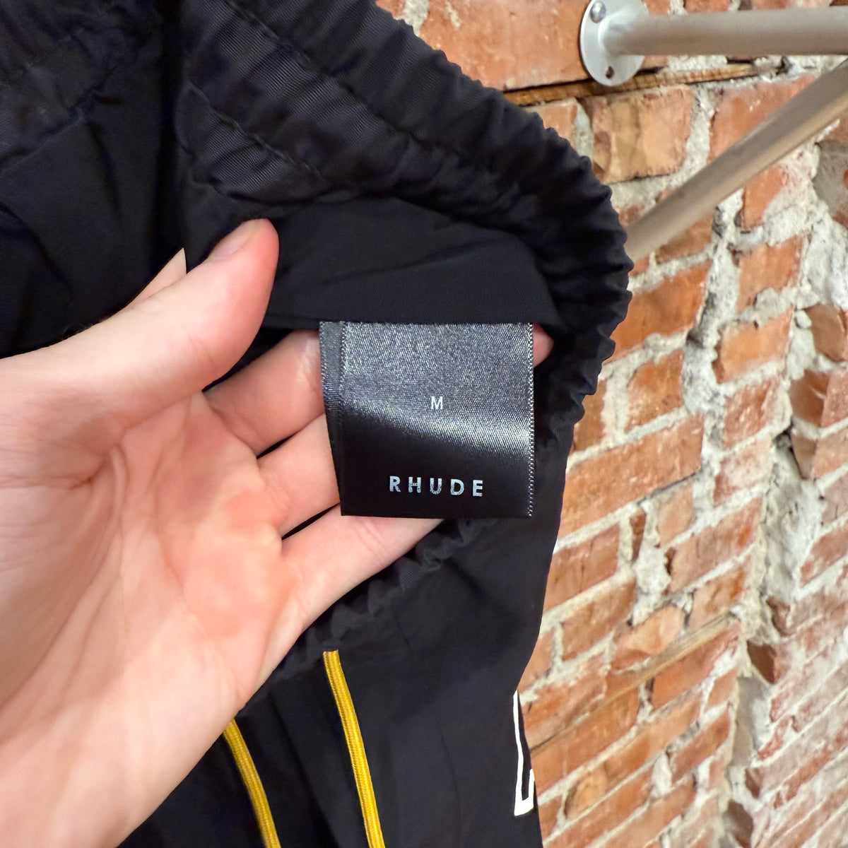 RHUDE RH LOGO SHORTS ‘BLACK’