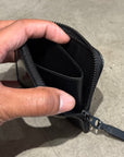 COMME DES GARÇON FULL ZIP LEATHER WALLET ‘BLACK’