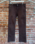 VUJA DE BACKZIP FLARED CARPENTER PANTS ‘BROWN’