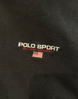 POLO SPORT FLAG QUARTER ZIP ‘BLACK’