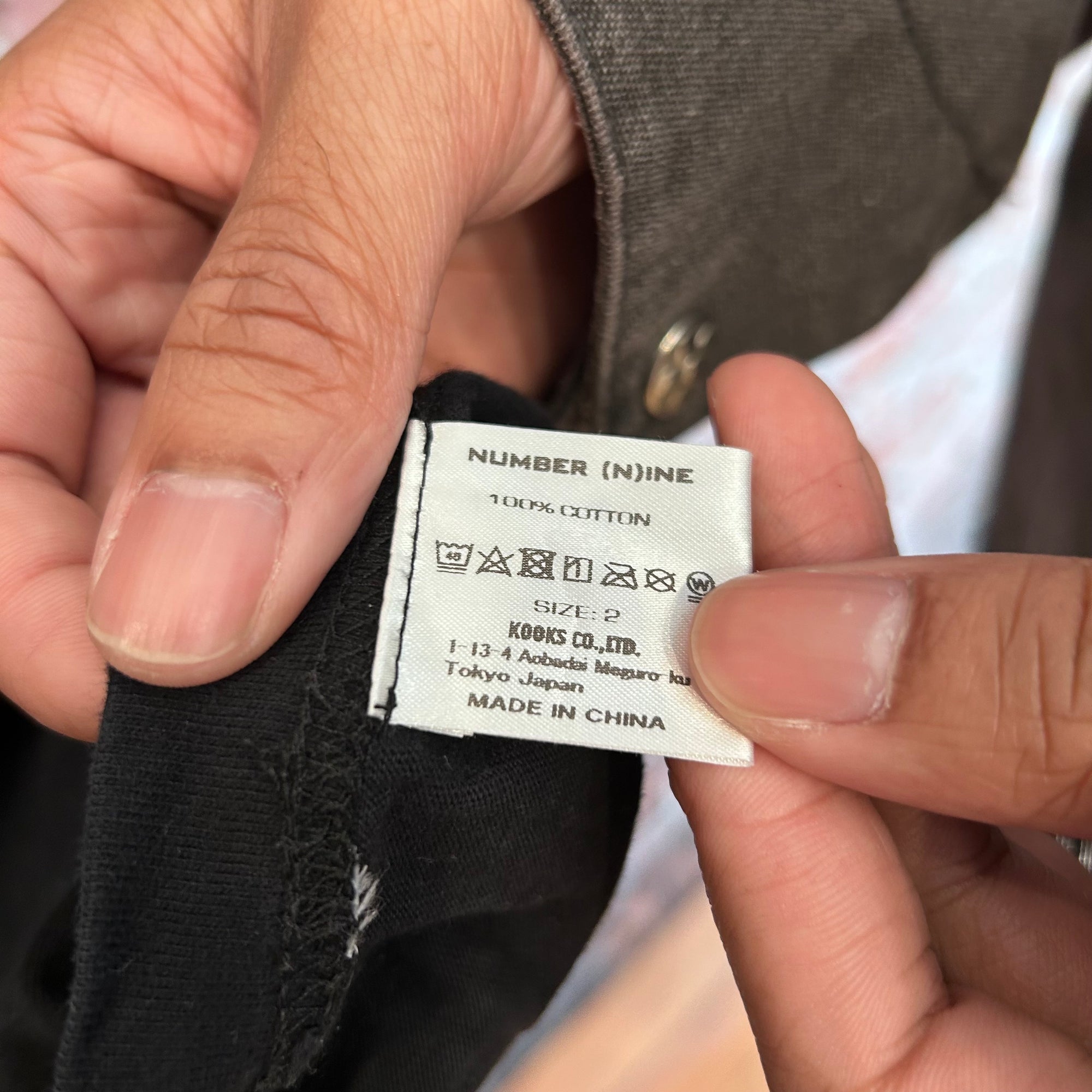 NUMBER (N)INE DISTRESSED GIVE PEACE A CHANCE TEE ‘BLACK’