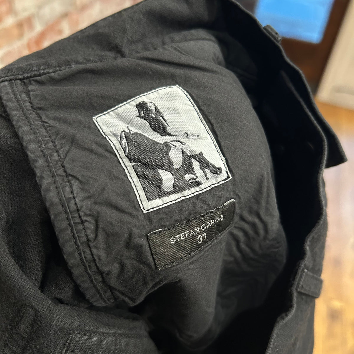 RICK OWENS FW25 CONCORDIANS DRKSHDW STEFAN CARGO PANTS ‘BLACK’