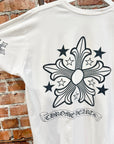 CHROME HEARTS VINTAGE FLORAL STAR POCKET TEE ‘WHITE’