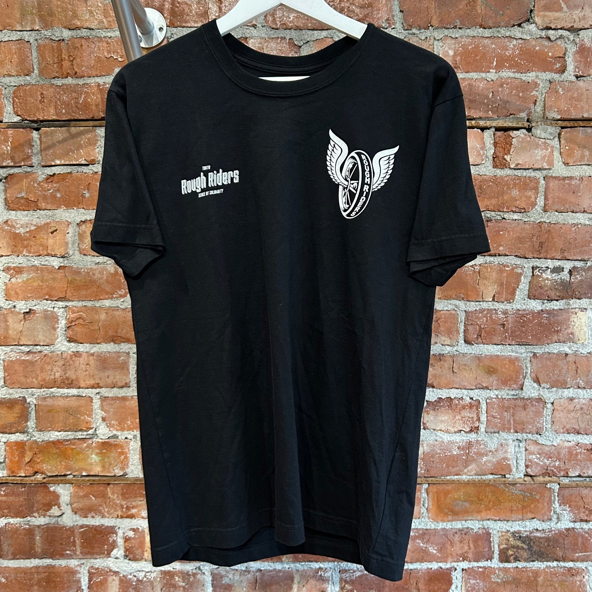 NEIGHBORHOOD ROUGH RIDERS BIKER TEE ‘BLACK’
