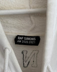 RAF SIMONS LIFE ON MARS DISTRESSED HOODIE ‘CREAM’