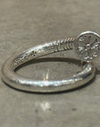 CHOME HEARTS FLAT-TOP NAIL RING ‘SILVER’