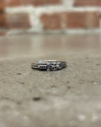 CHROME HEARTS SAPPHIRE BABY DAGGER RING 'SILVER'