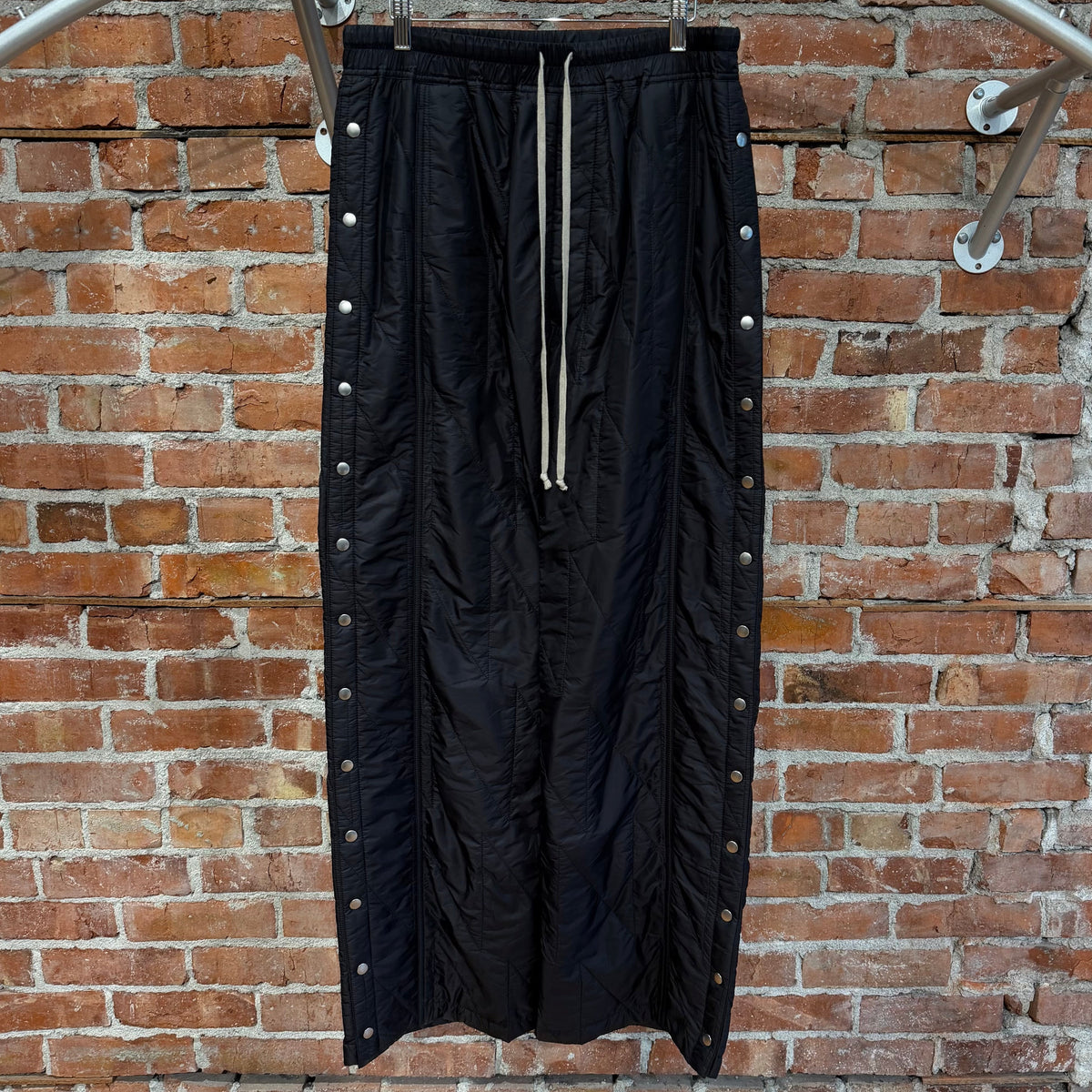 RICK OWENS FW19 LARRY DRKSHDW PADDED PUSHER PANTS ‘BLACK’