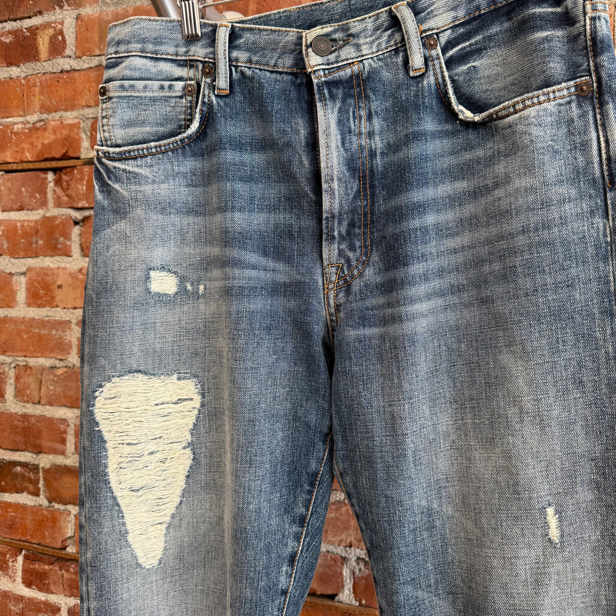 ACNE STUDIOS 1996 MID TORN DENIM ‘BLUE’