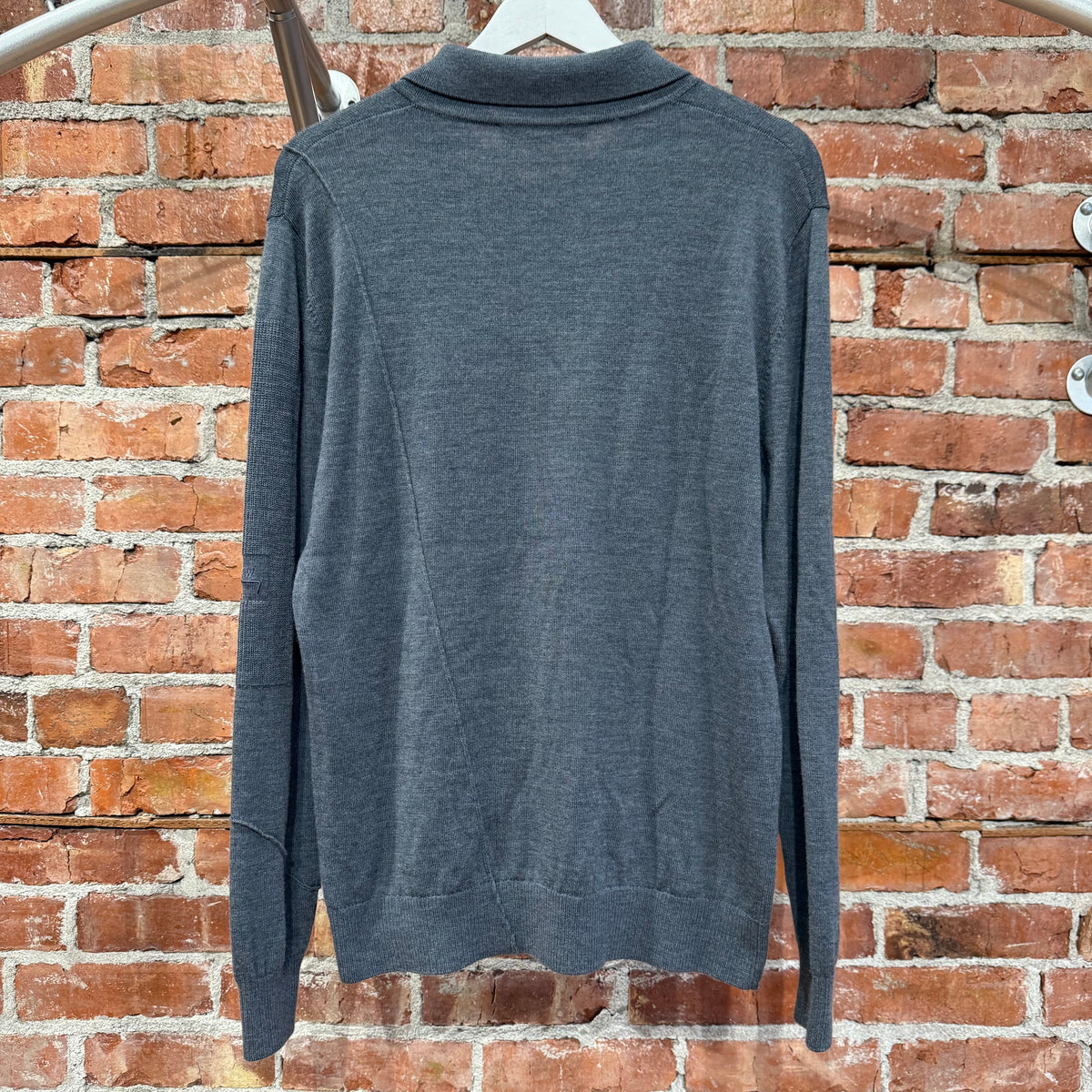 A-COLD-WALL RUGBY KNIT POLO LONGLSEEVE ‘GREY’