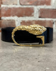 GUCCI TOM FORD TIGER HOOK BELT ‘GOLD/BLACK’