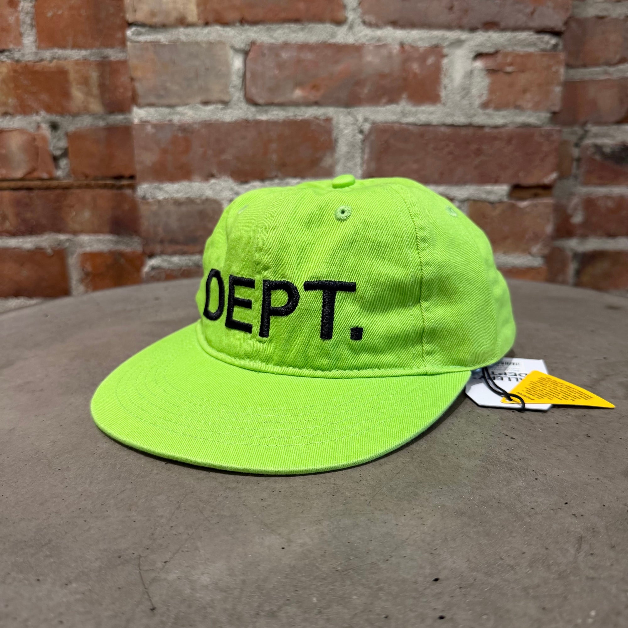 GALLERY DEPT. CLASSIC LOGO HAT ‘NEON GREEN’