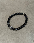 CHROME HEARTS ONYX BEADED BRACELET ‘SILVER/BLACK’
