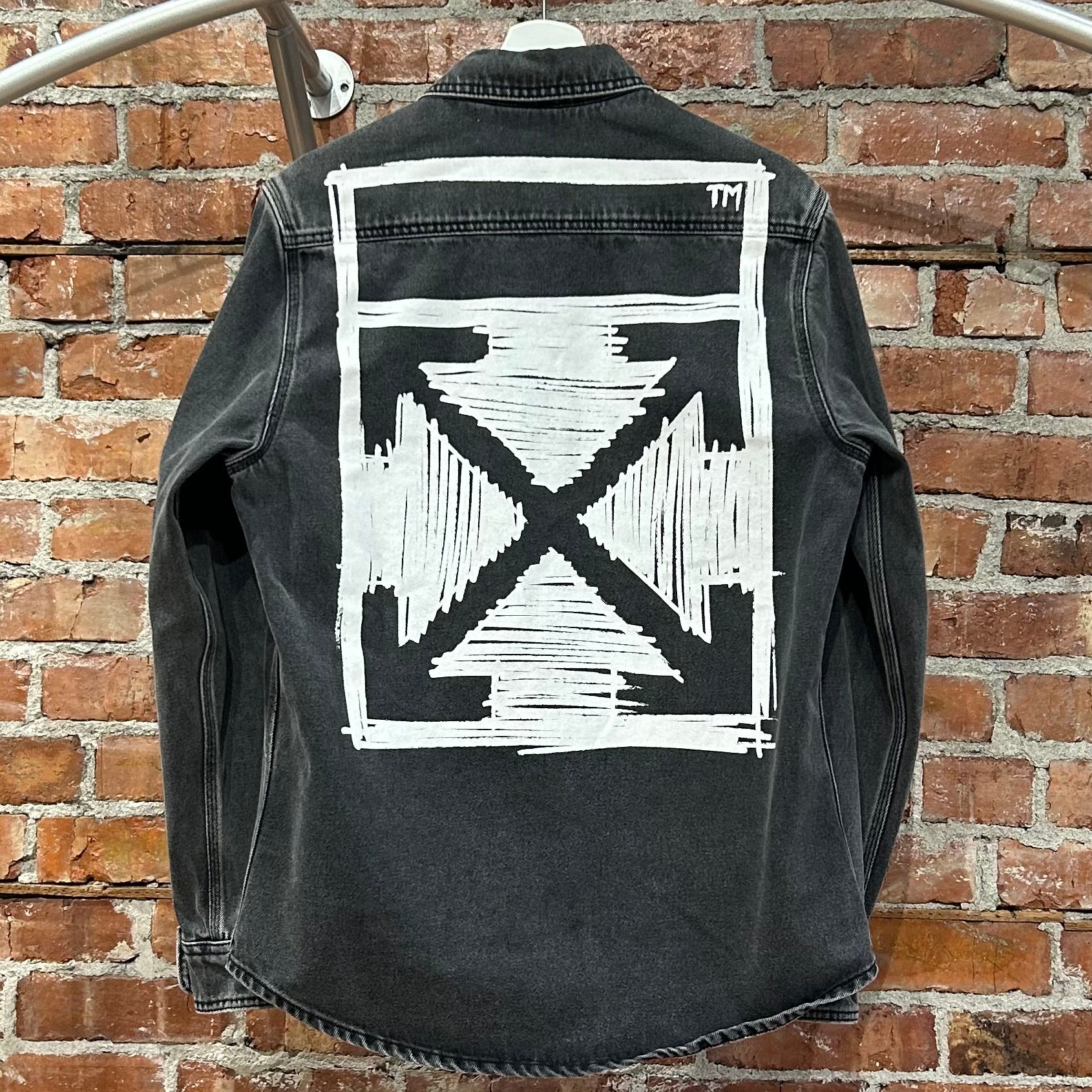 OFF-WHITE DENIM WORK SHIRT JACKET ‘SLATE’