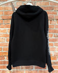 CHROME HEARTS CASHMERE FLORAL ZIP HOODIE ‘BLACK’
