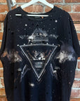 BALMAIN SS18 GALAXY DISTRESSED T-SHIRT ‘BLACK’