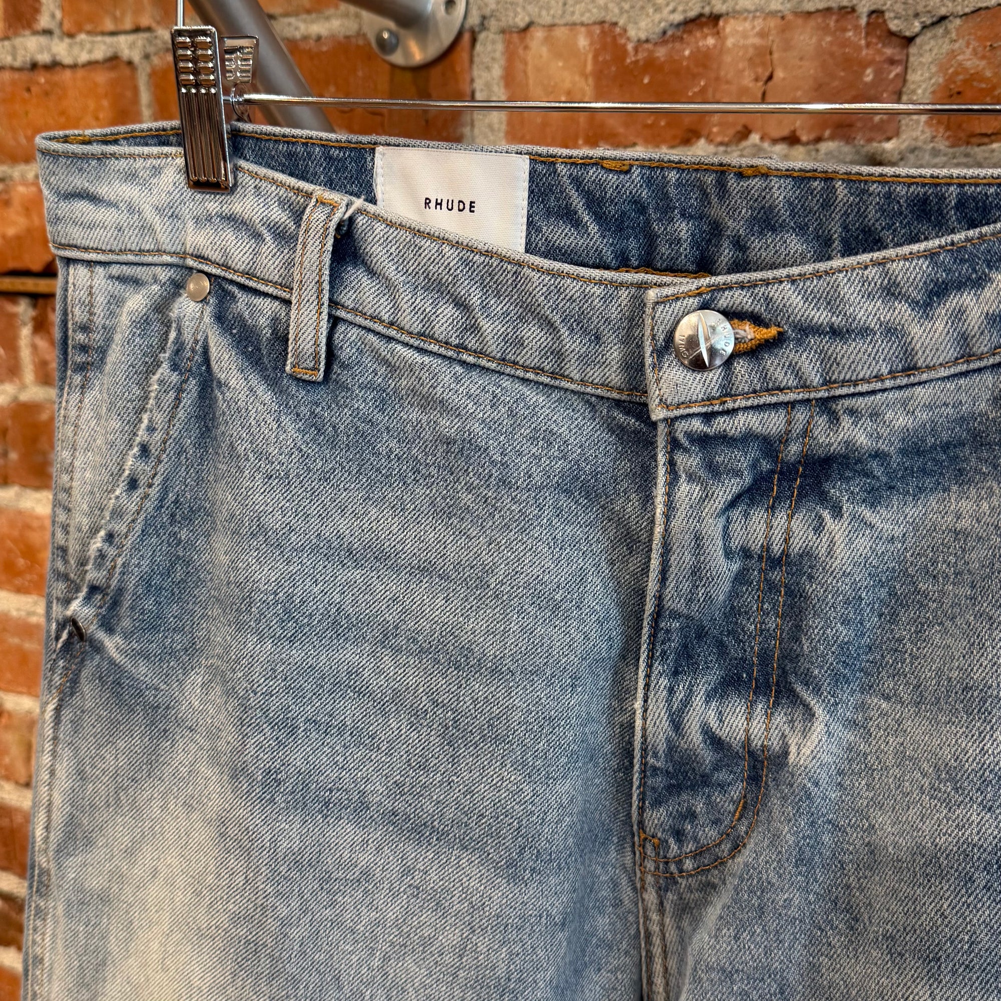 RHUDE CARPENTER DENIM PANTS ‘BLUE’