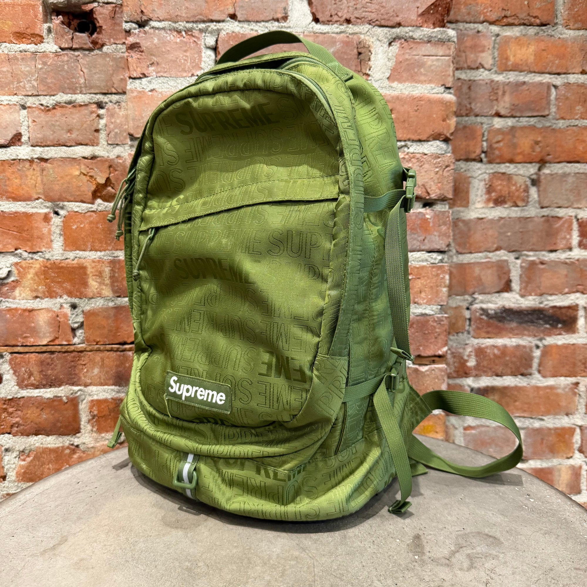 SUPREME SS19 BOX LOGO CODRURA BACKPACK ‘OLIVE’