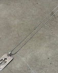 CHROME HEARTS CROSS CUT-OUT DOG TAG NECKLACE ‘SILVER’