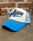 BAPE BAPESTA TRUCKER HAT ‘LIGHT BLUE/WHITE’