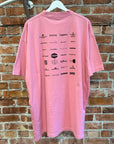 BALENCIAGA SS22 MULTI LOGO OVERSIZED TEE ‘PINK’
