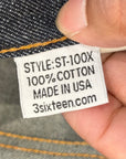 3SIXTEEN ST-100X RAW SELVEDGE JEANS ‘INDIGO’