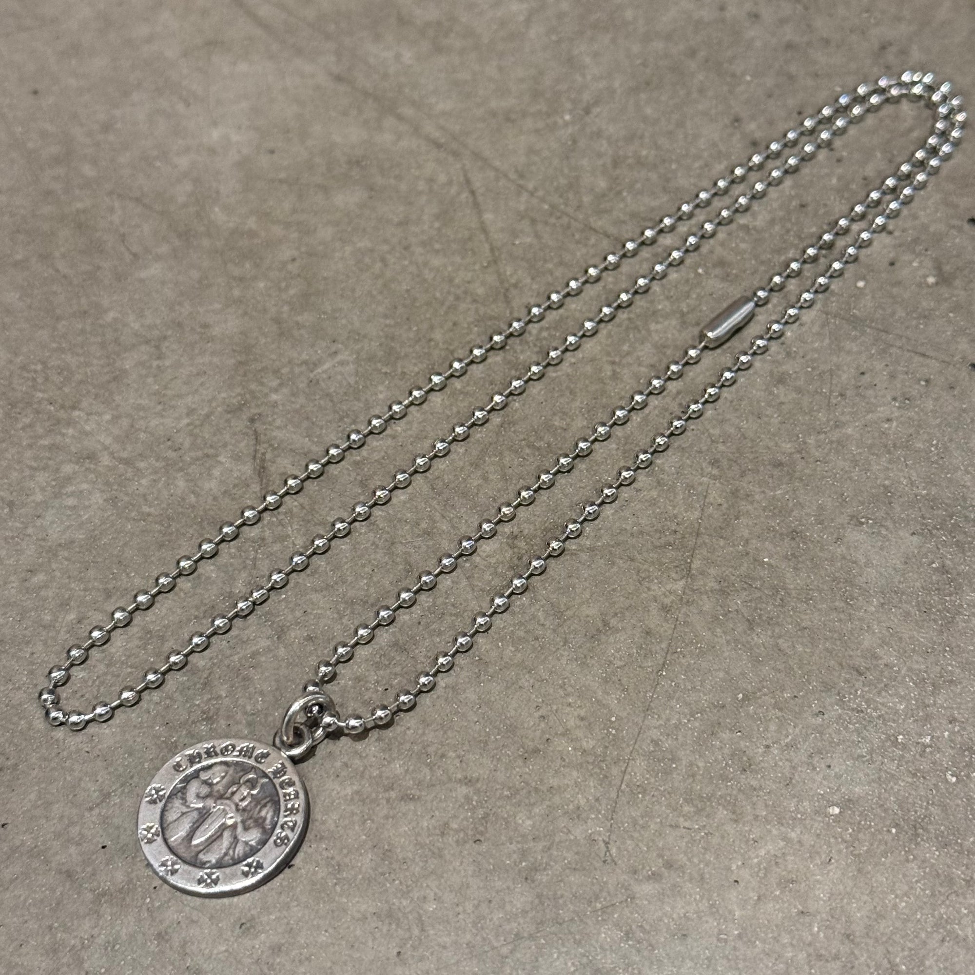 CHROME HEARTS ANGEL MEDALLION NECKLACE ‘SILVER’