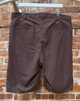 PALY HOLLYWOOD SS26 STRIPED DRESS SHORTS ‘BROWN’