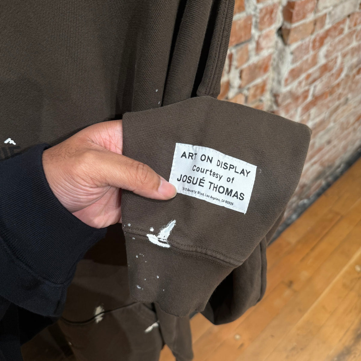 GALLERY DEPT. FRENCH LOGO PAINTER HOODIE ‘BROWN’