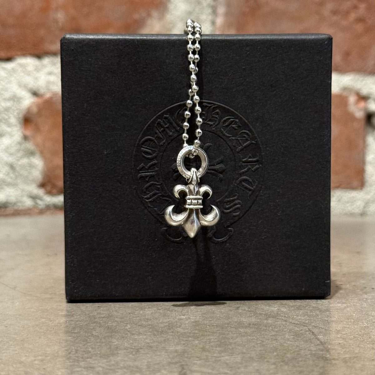 CHROME HEARTS BS FLEUR CHARM NECKLACE ‘SILVER’