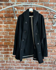 Y’s FOR MEN WOOL RAINCOAT ‘BLACK’