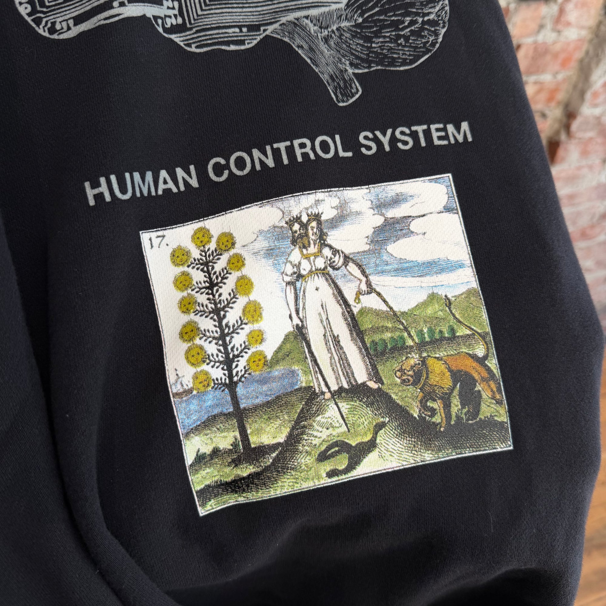 UNDERCOVER AW17 "BRAINWASHED GENERATION" H.C.S. OVERSIZED CREWNECK ‘BLACK’
