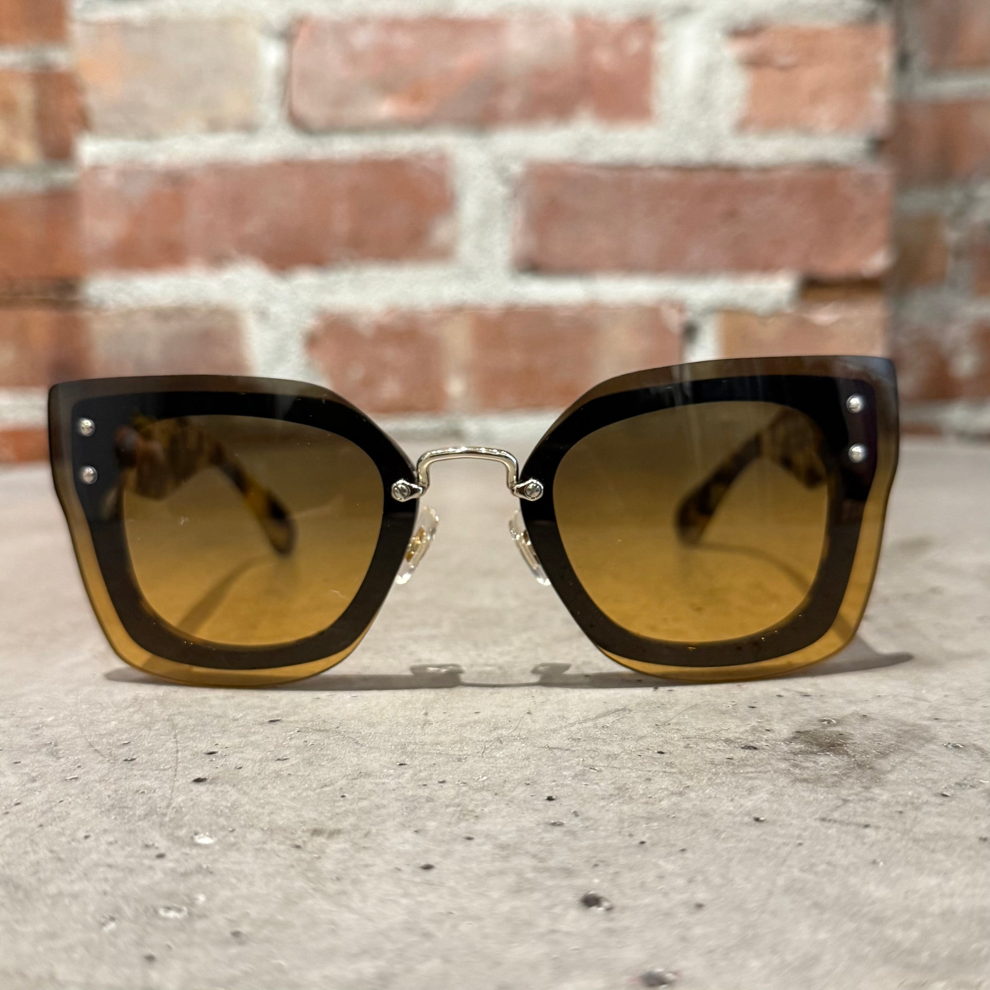 MIU MIU DOUBLE FRAME SUNGLASSES ‘TORTOISE’