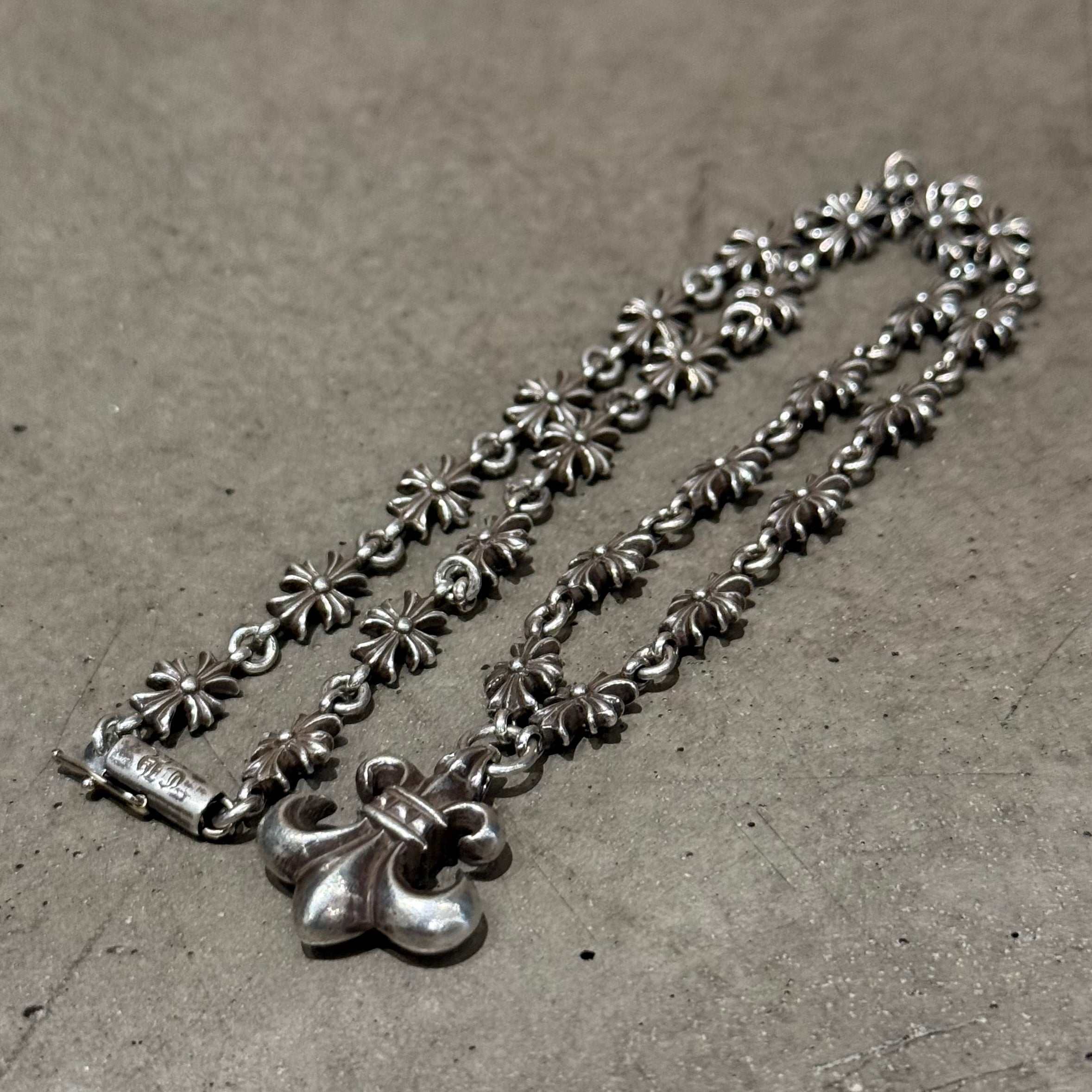 CHROME HEARTS TINY-E BS FLEUR NECKLACE 'SILVER' – Sadō Room
