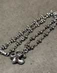 CHROME HEARTS TINY-E BS FLEUR NECKLACE ’SILVER’