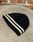 CELINE BONNET LOGO COTTON BEANIE ‘NAVY’