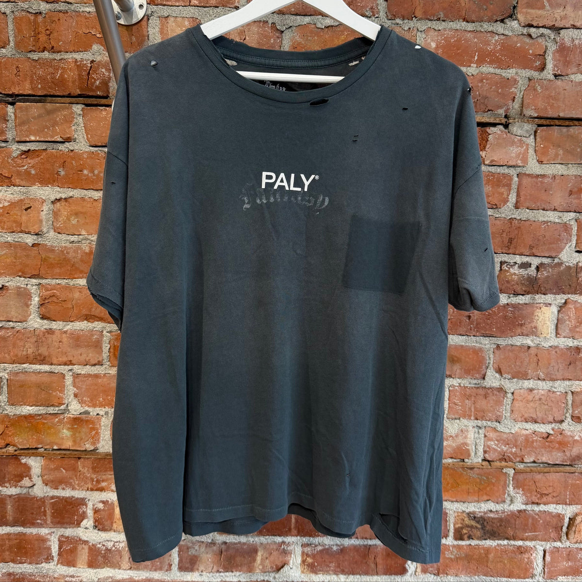 PALY HOLLYWOOD SS26 CORE LOGO TEE ‘VNTG BLACK’