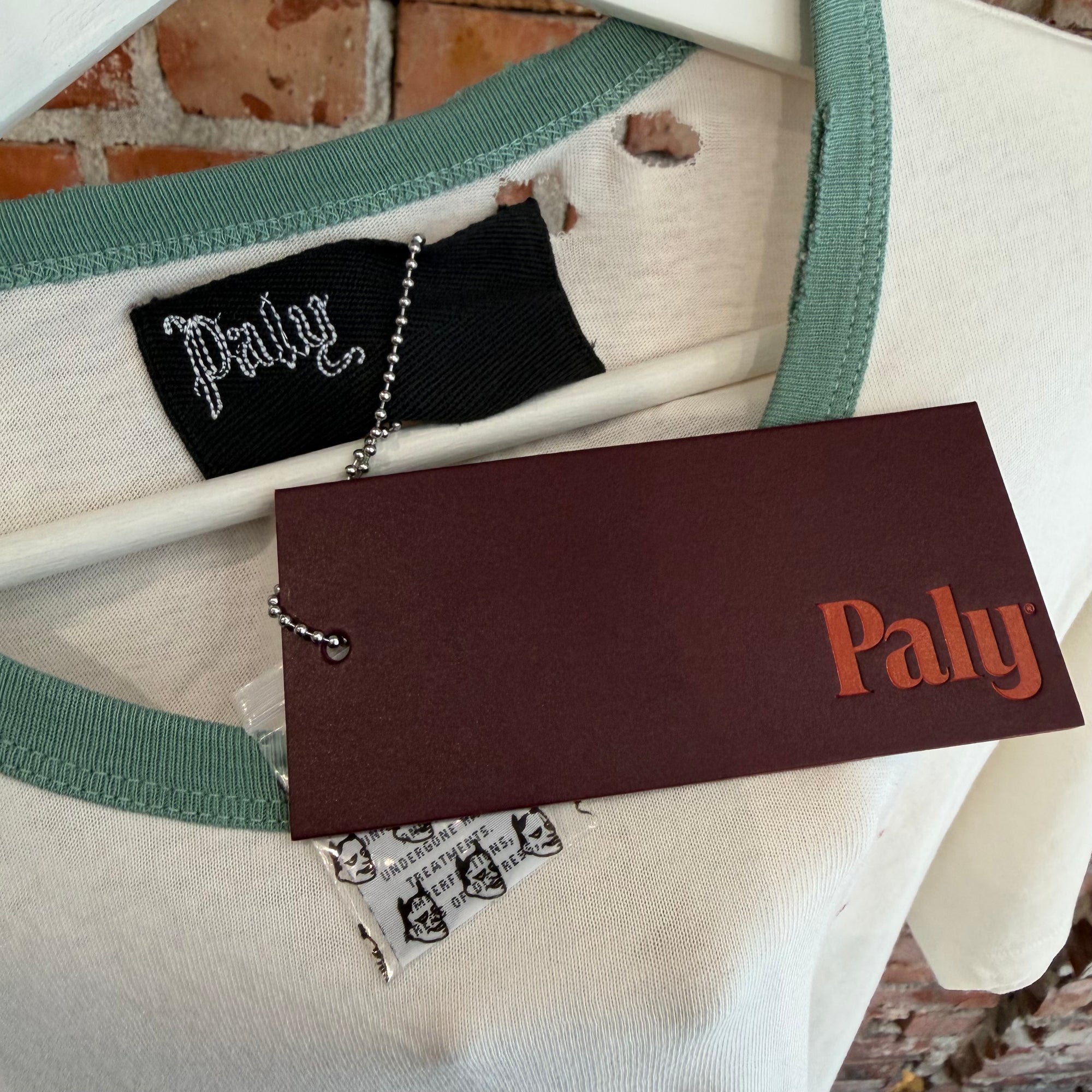 PALY HOLLYWOOD SS26 BACK TO LIFE RINGER TEE ‘CREAM’