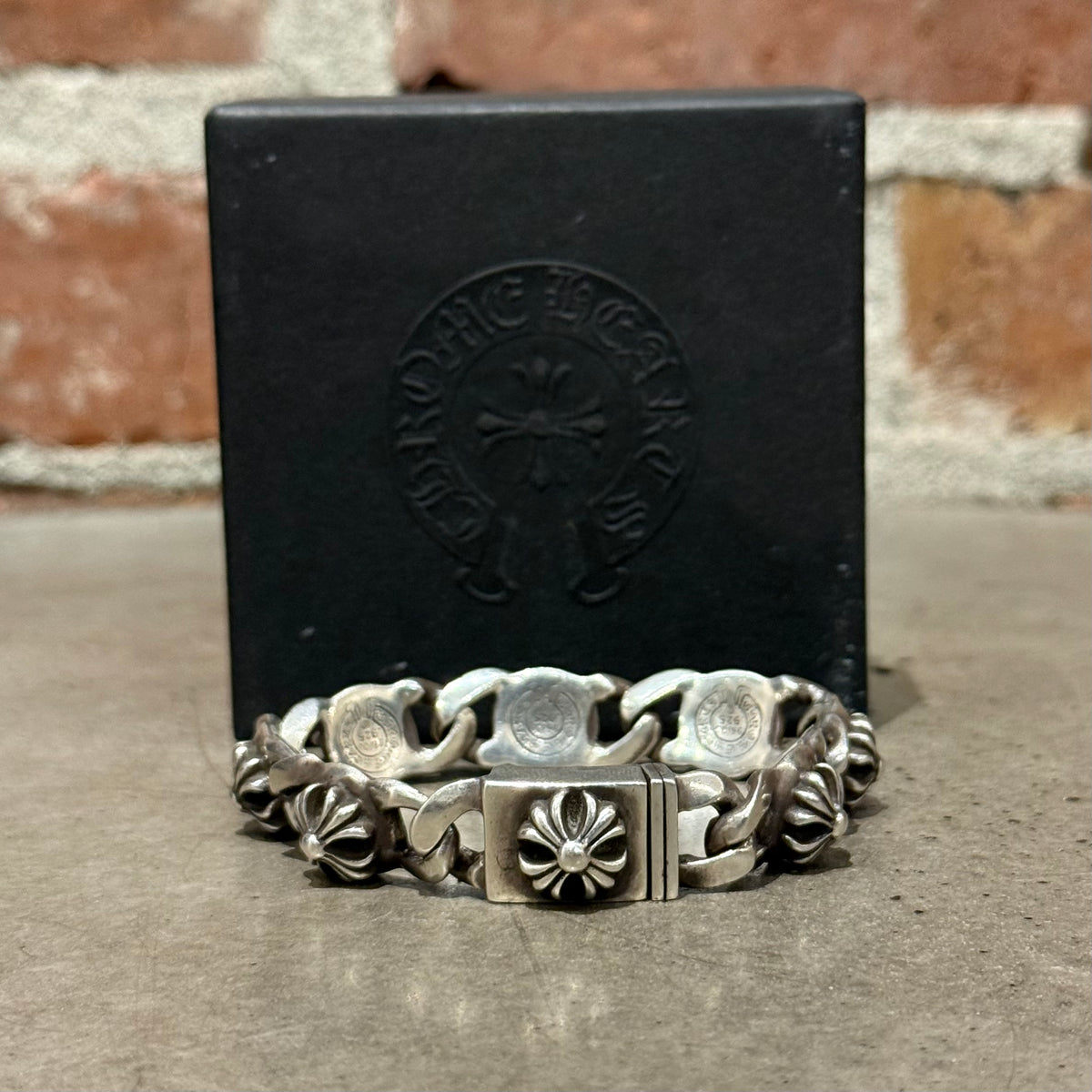 CHROME HEARTS PLUS CROSS LINK BRACELET ‘SILVER’