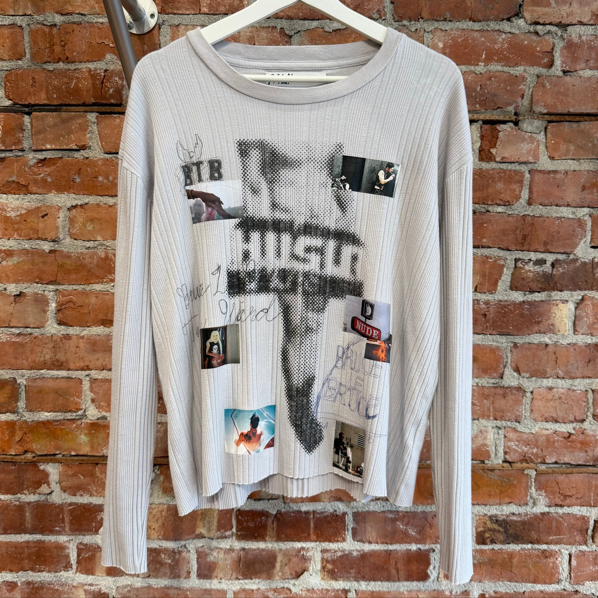 PALY HOLLYWOOD SS26 HUSTLR PATCH LONGSLEEVE ‘GREY’