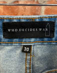 WHO DECIDES WAR CHURCH WINDOW JORTS ‘INDIGO’