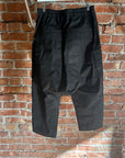 RICK OWENS MAINLINE TW DROP CROTCH CARGOS ‘BLACK’