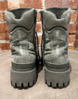 BALENCIAGA COMBAT 20MM CANVAS STRIKE BOOT 'GREEN'