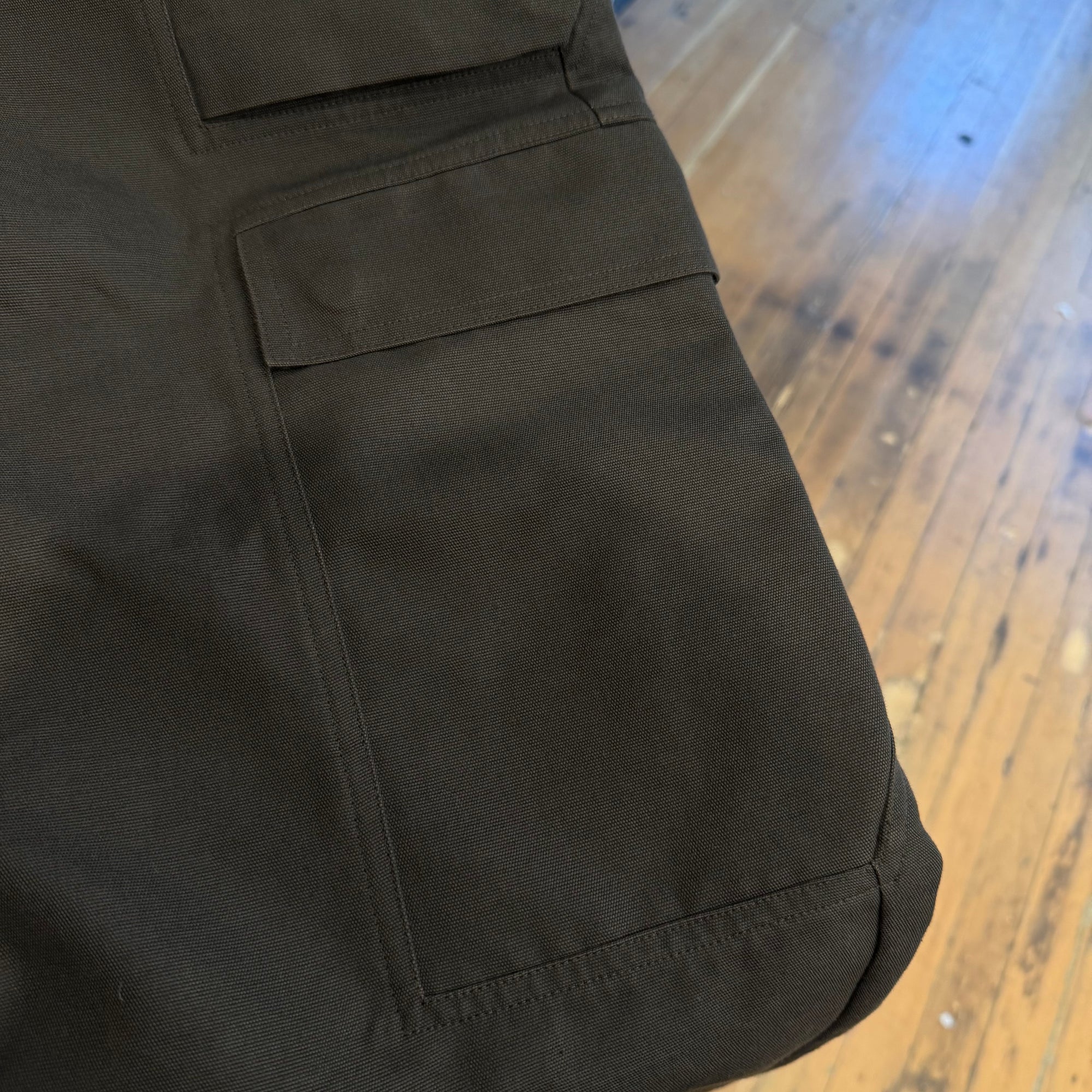 RICK OWENS SS26 TEMPLE DOUBLE CARGO PANTS ‘DARK DUST’